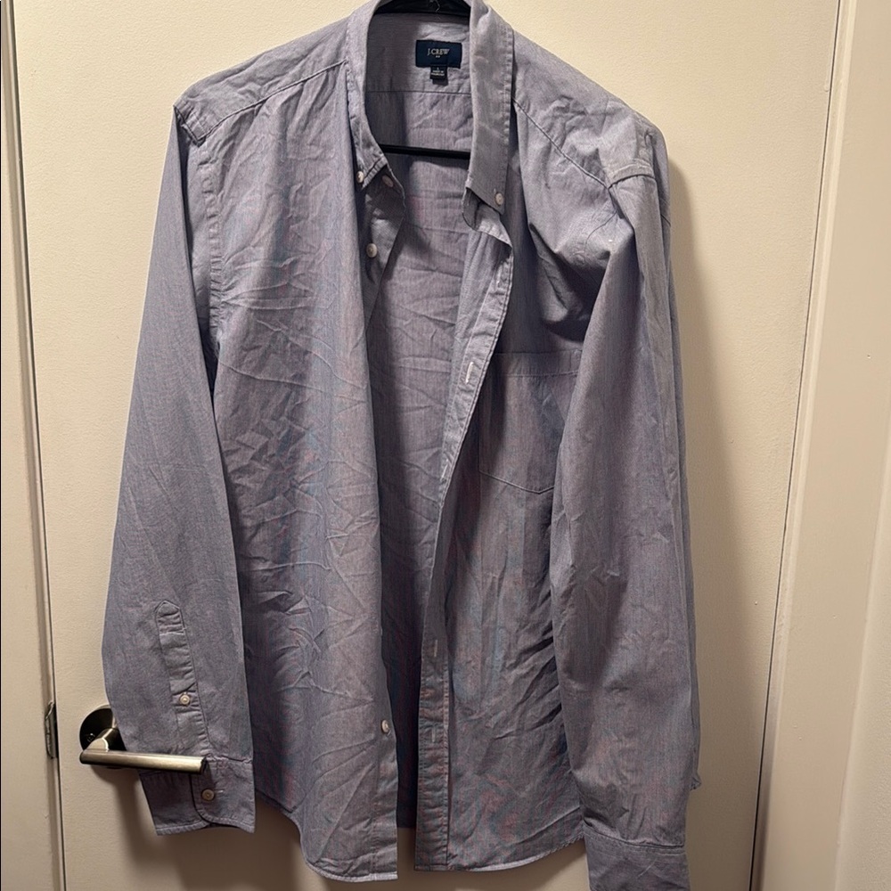 J. Crew Blue Casual Button Down Shirt
